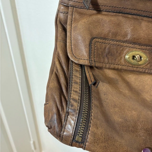 Fossil Stanton Traveler Crossbody Leather Bag | lamb hide | classic | basics - Picture 15 of 16